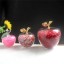 Dekoratív üveg alma kristályokkal 5