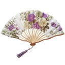 Dekorativ vifte med blomstermotiv 10
