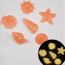 Dekorativa lysande snäckskalsstenar 3