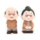 Dekorative figurer bedstefar og bedstemor 2