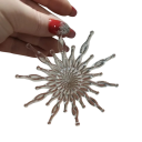 Dekorative krystalflager 11,5 cm i sæt med 5 stk Hængende akryl dekorationer til jul, nytår og tematiske festlige arrangementer 2