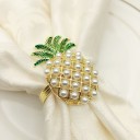 Dekorative servietringe med ananas 6 stk. 2