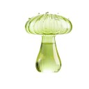 Dekorative Vase aus Glas 11,4 cm Grün Originelle Form Retro-Stil Mundgeblasenes Glas Glänzende Oberfläche 1
