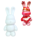 Dekorativer Hase Spardose 23 x 12 cm DIY Figur aus Harz zum Bemalen Kreatives Malen Geldsparen Design Dekoration 3