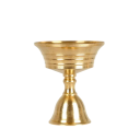 Dekorativer Metallkerzenständer 5,5 × 6 cm in Kupferfarbe, Tischdekoration für Wohnräume und festliche Anlässe 2