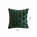 Dekorativer Weihnachtskissenbezug 45 x 45 cm Weicher Bezug mit Druck Weihnachtsdekor für Sofa, Bett und Wohnzimmer 2