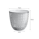 Dekorativer zweischichtiger Selbstbewässerungspflanztopf 11 x 11 x 6 cm Transparenter Kunststoffpflanztopf mit Wasseraufnahme Wasserspeicher 1