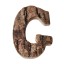 Dekoratívne drevené písmeno C475 12