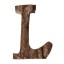 Dekoratívne drevené písmeno C475 17