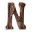 Dekoratívne drevené písmeno C475 19