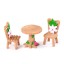 Dekoratívne miniatúry stolček a stoličky 2