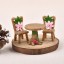 Dekoratívne miniatúry stolček a stoličky 3