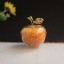 Dekoratívne sklenené jablko s kryštálmi 12