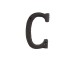 Dekoratívne železnej písmeno C527 4