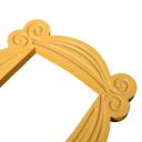 Dekorativní rámeček Přátelé 25,5 x 20,5 x 1,5 cm dřevo žlutý stylový rámeček dekorace do bytu oživení interiéru 3