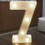 Dekorativní svítící číslice 7