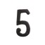 Dekorativní železná číslice 6
