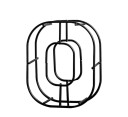 Dekorativt jernbogstav 18