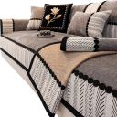 Dekorativt pudebetræk i chenille 45 x 45 cm til sofa, sofa og siddegruppe i stuen, blødt pudebetræk 8