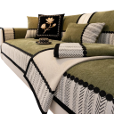 Dekorativt pudebetræk i chenille 45 x 45 cm til sofa, sofa og siddegruppe i stuen, blødt pudebetræk 5