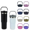 Deksel met handvat en opklapbaar rietje Kunststof Stanley Cup Vervangend deksel voor 30 oz thermosbeker Praktisch drinkdeksel Universeel reserveonderdeel 2