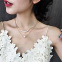 Delicado collar de perlas para mujer 2