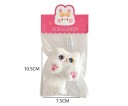 Delizioso portachiavi di peluche bianco a forma di gatto 10,5 x 7,5 cm Peluche morbido con orecchie e coda Decorazione per borsa Zaino Regalo per amanti dei gatti 2