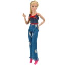 Denim-outfit til en dukke 2