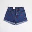 Denim-Shorts für Frauen mit Marienkäfern J1084 10