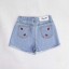 Denim-Shorts für Frauen mit Marienkäfern J1084 4