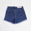 Denim-Shorts für Frauen mit Marienkäfern J1084 7