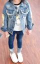 Denimjakke til piger 2