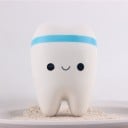 Dent antistress à presser Jouet avec un visage mignon Pour relâcher la tension et se détendre Matériau PU Dimensions 9,7 x 7,1 x 5,3 cm 1