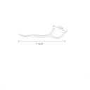 Dental Floss Picks Set with Hook 100 pcs Plastic Tool 2-in-1 for Cleaning Interdental Spaces White Hygienic Tool 3