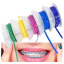 Dentální ortodontický řetízek 4,0 mm 4,57 m Dlouhý elastický typ pro rovnátka Gumová role zubařský materiál 2