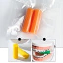 Dentální žvýkací silikonový zarovnávač Korekce postavení zubů Ortodontická pomůcka 3,5 x 1 cm 3