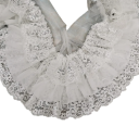 Dentelle en chiffon plissée à trois couches 10 cm x 91 cm Tissu décoratif pour la couture Ruban décoratif pour vêtements Accessoires de mariage Projets DIY Modifications de mode 3