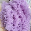 Dentelle plissée avec volants 13 cm x 91 cm Ruban décoratif en dentelle en polyester pour la couture décoration de vêtements costumes 5