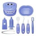 Dentist Play Set Children's Cleaning Dental Kit with Mouth Model Dental Care Tools Playing Doctor Dental Instruments 8