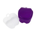 Dentures Case with Lid 8.5 x 8 x 6.5 cm Plastic Coloured for Storing Dentures and Braces at Home and on the Go 10