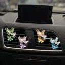 Deodorante per auto clip per ventilazione doppio farfalla aromaterapia decorazione 5 × 3,5 cm supporto metallico interno auto 6