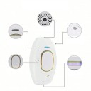 Depiladora IPL Depiladora permanente 5 intensidades de luz Depilación corporal completa sin dolor Piel suave hasta por 8 semanas Uso doméstico 4
