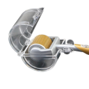 Derma roller avec pointes en titane 0,3 mm Rouleau de massage avec micro-aiguilles pour la réduction des rides Rouleau facial à aiguilles pour améliorer la circulation sanguine Mésoroller en titane pour le soin du visage 13,9 x 3,1 cm 2
