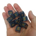 Dés de combat 10 pcs Dés acryliques pour Pokémon jeux de société marquage de combat accessoire de jeu 3