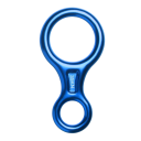 Descending Mechanism for Climbing 35 kN with Double Rings Aerospace Aluminium Alloy Safety Equipment 14.6x7.5x1.2 cm 3