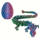 Deschidere ou de dragon cu dragon 22 cm Ou colorat cu dragon flexibil Jucărie pentru copii Figurină fantezie Dragon în ou Decorare și joacă într-unul 3