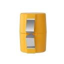 Deschizător de ouă din plastic galben 7,2 x 6,5 cm Separator de albuș și gălbenuș Un instrument de bucătărie pentru decojirea ușoară a ouălor Curățare 1