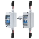 Desconector Solar FV HT-2WAY 2P 600 V 20 A 1 entrada 1 saída IP65 Construção resistente Com proteção contra fugas Disjuntor TOB9L-63WIFI Cabo de 27 cm 1