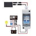 Desconector Solar FV HT-2WAY 2P 600 V 63 A 1 entrada 1 salida IP65 Diseño resistente Con protección contra fugas Interruptor TOB9L-63WIFI Cable de 27 2