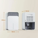 Déshumidificateur portable 1500 ml Fonctionnement silencieux 35 dB Énergétiquement efficace Déshumidificateur pour maison Chambre Bureau ABS+PC 3